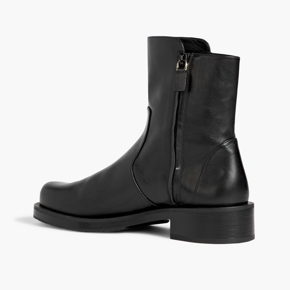 Stuart Weitzman Leather Ankle Zip Booting, New size 6.5 - Picture 3 of 14
